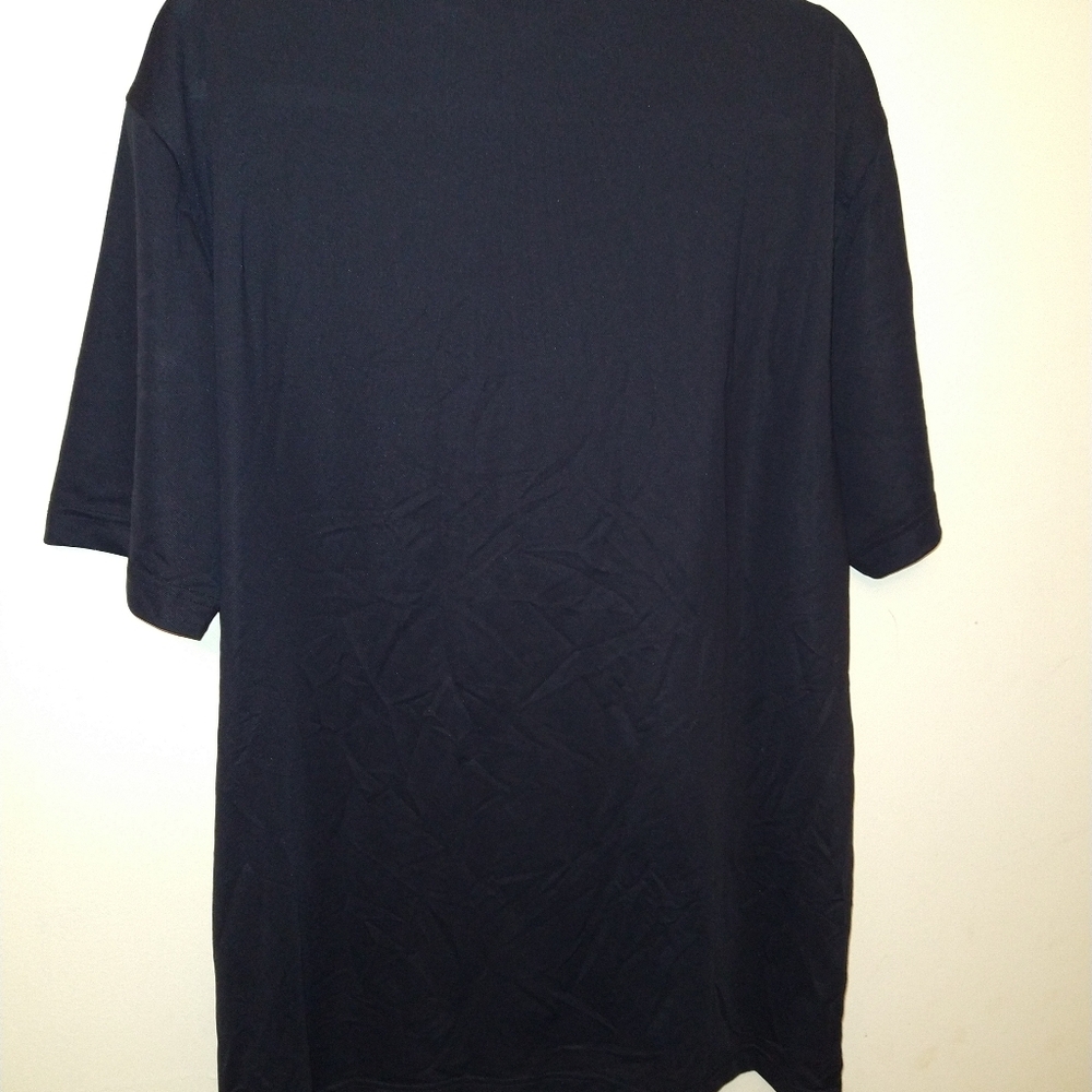 Peter Millar Summer Comfort Black Short Sleeve Polo Golf Shirt Men's sz Large - Picture 2 of 6